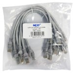 CAT5E PATCH CORD 1 FT - 10 Pack - Gray