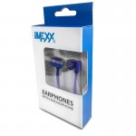 EARPHONE WITH MICROPHONE - FLAT CABLE (NAVY BLUE)