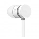 EARPHONE WITH MICROPHONE - FLAT CABLE (WHITE)