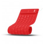 FLEXIBLE WATERPROOF KEYBOARD - SPANISH - RED