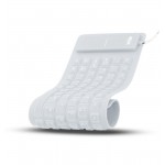 FLEXIBLE WATERPROOF KEYBOARD - ENGLISH - WHITE