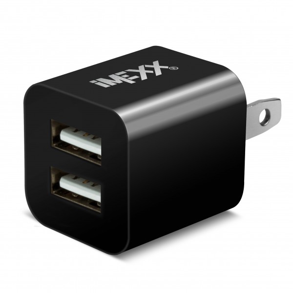 PREMIUM DUAL USB  CHARGER 2.1A & 1A. - BLACK