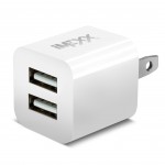 PREMIUM DUAL USB  CHARGER 2.1A & 1A. - WHITE