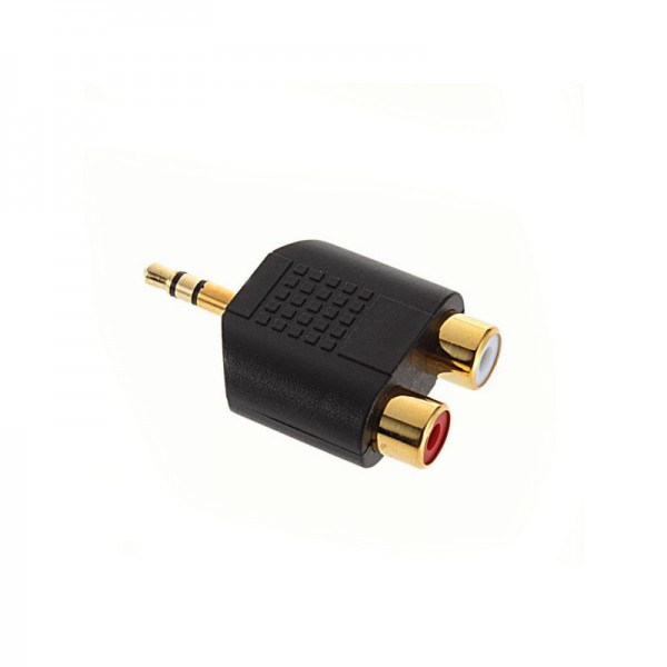 3.5 DC JACK ADAPTER TO 2 RCA FEMALE