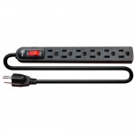  SIX-OUTLET POWER STRIP 3G 14AWG 3Ft