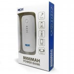 8000 MAH POWER BANK - WHITE